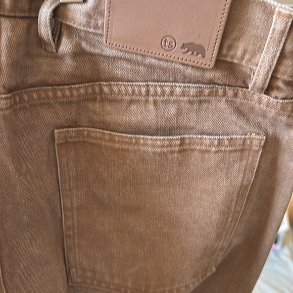 Democratic all day pant in washed tobacco selvage - Picture 3 of 4